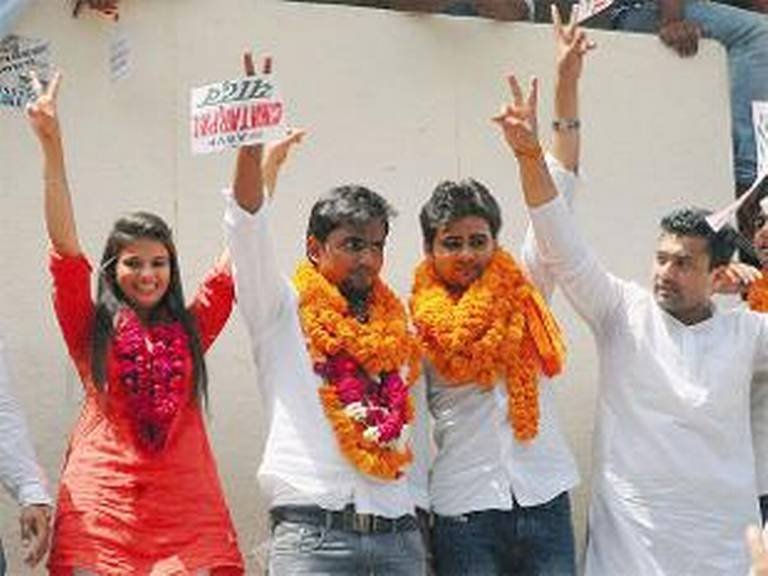 दिल्ली विद्यापीठात ‘आप’ चा सुपडासाफ