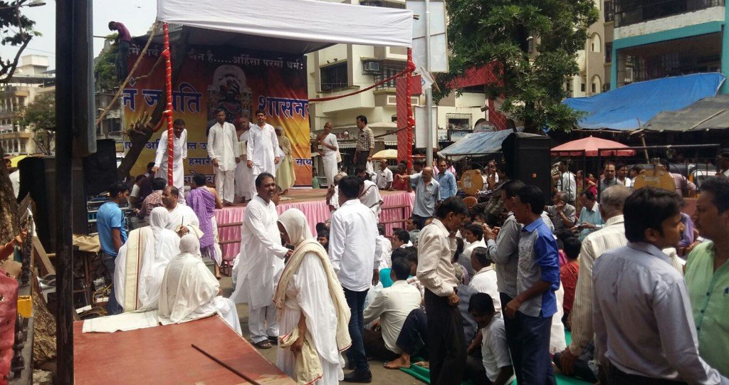 जैन धर्मीयांच भाईंदरमध्ये आंदोलन