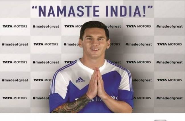 टाटा मोटर्सच्या जागतिक ब्रँड अॅम्बेसिडरपदी मेस्सीची निवड