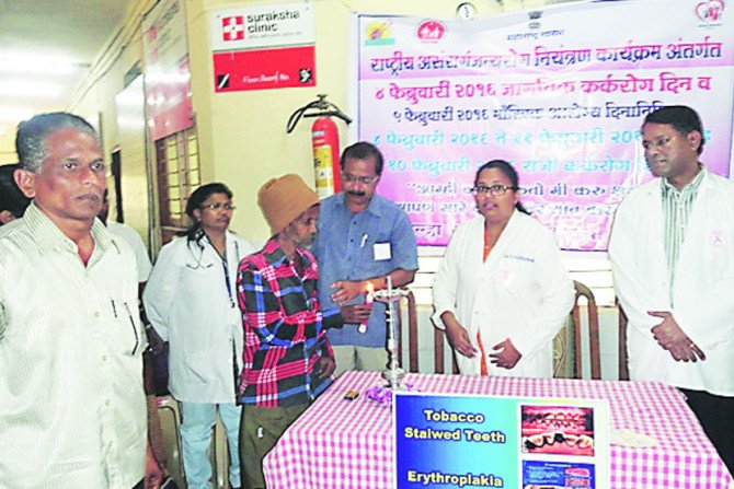 उपचार शिबिराचे रुग्णांच्या हस्ते उद्घाटन