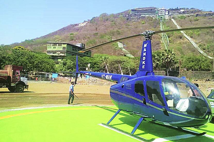 जीवदानी’च्या दर्शनासाठी भाविकांना हवाई सुविधा