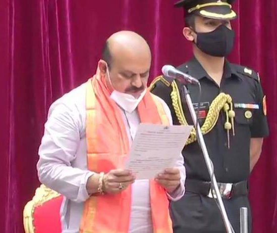 बसवराज बोम्मई , कर्नाटकला मिळाले नवे मुख्यमंत्री