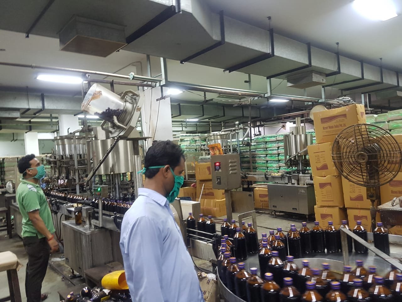 To meet the increasing demand due to COVID -19 Bengal Chemicals & Pharmaceutical Ltd creates a record of producing 51,960 pheneol bottles on a single day