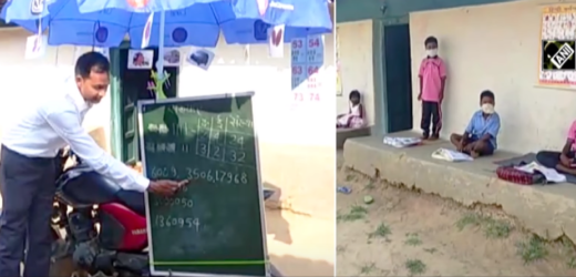 Chhattisgarh teacher delivers doorstep education on bike