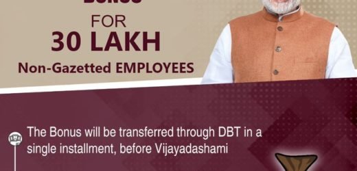 Bonus of ₹3,737 crore for Government Employees – Union Cabinet on October 21