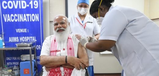 PM Modi gets his first Covid-19 vaccine jab at AIIMS, Delhi