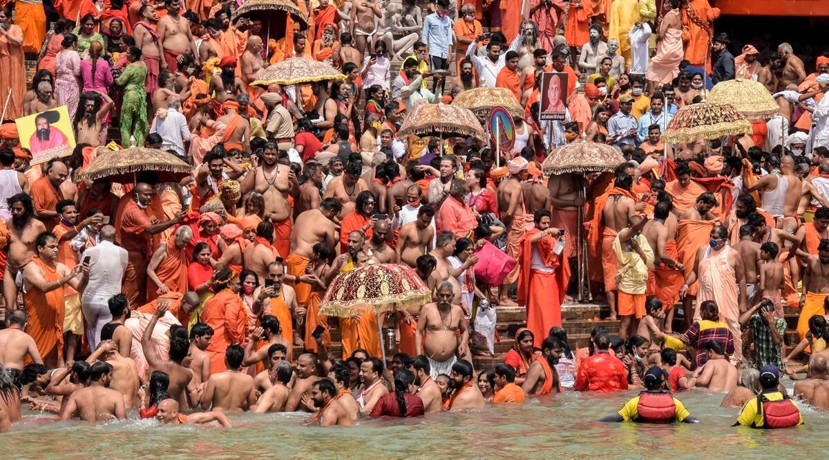 Covid guard slips, at Kumbh: No thermal screening, few masks, 102 test positive