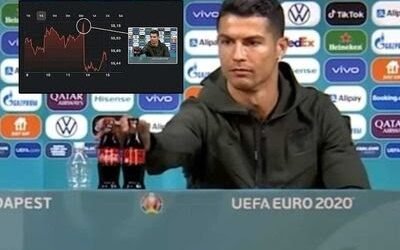 Coca-Cola loses $4billion after Cristiano Ronaldo removes soft drink bottles at presser 