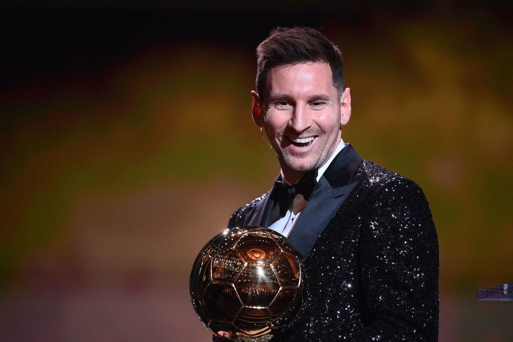 Lionel Messi wins Ballon d’Or award for record seventh time