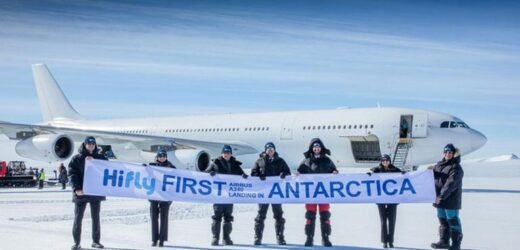 For the first time in history, pilot lands commercial Airbus plane in Antarctica
