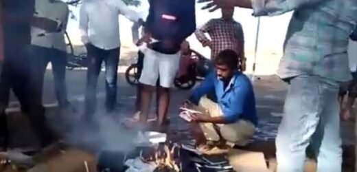 In Karnataka, right-wing groups set Christian religious books on fire