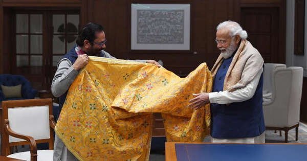 PM Narendra Modi presents ‘chadar’ for offering at Ajmer Sharif Dargah