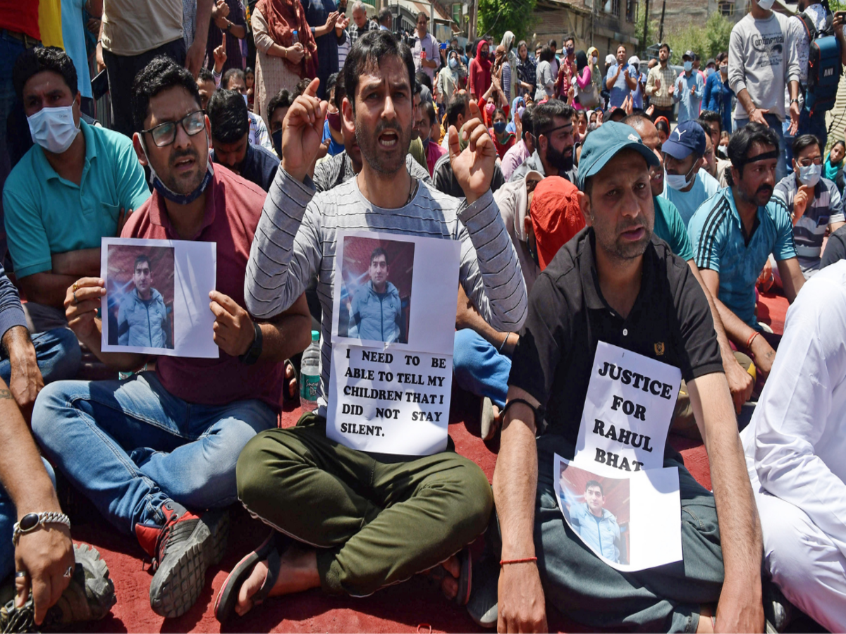 350 Kashmiri Pandit government employees resign over Rahul Bhat’s killing