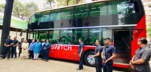 Mumbai: India’s first electric AC double-decker bus unveiled by Nitin Gadkari